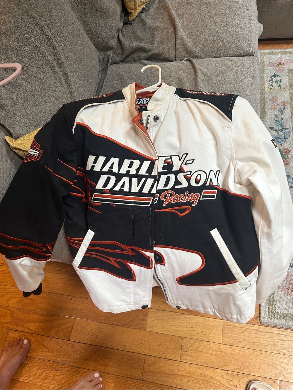 Harley-Davidson Black, White & Red Racing Jacket